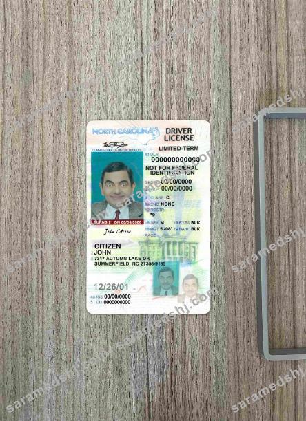 USA North Carolina driving license under 21 photolook FRONT